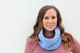 Crochet Cowl Worn By A Woman thumbnail