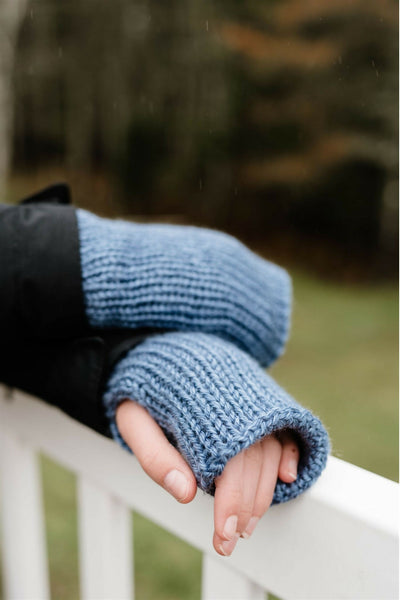 Stylish Fingerless Gloves (Circular Knitting Machine)