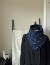 Blue cowl with buttons thumbnail