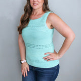 Crochet Tank Worn By A Woman thumbnail