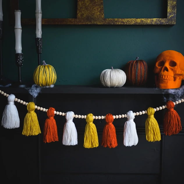 Candy Corn Tassel Garland (Craft)