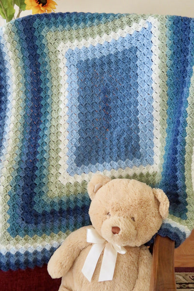 Sleepy Time Mandala Baby Blanket (Crochet) – Lion Brand Yarn