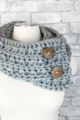 Jolie Button Scarf- Made with a Twist thumbnail
