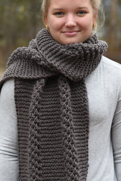 Bennet Blanket Scarf (Knit) – Lion Brand Yarn