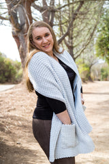 Crochet Kit - Pocket Shawl with Detachable Hoodie image 3 thumbnail