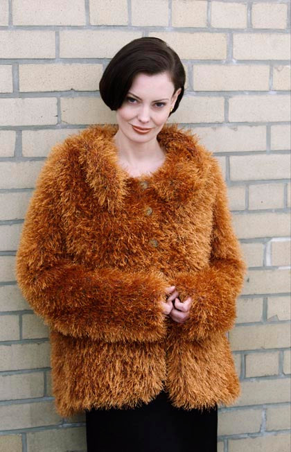 Knit Luxe Faux-Fur Jacket