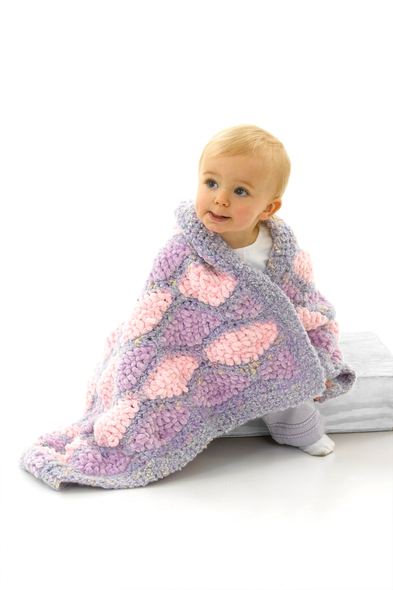 Crochet Wave-Pattern Baby Blanket
