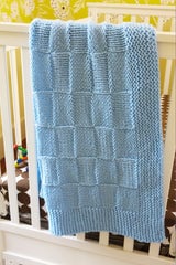 Basketweave Baby Blanket (Knit) thumbnail