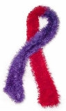 Knitted Red & Purple Scarf (Knit)