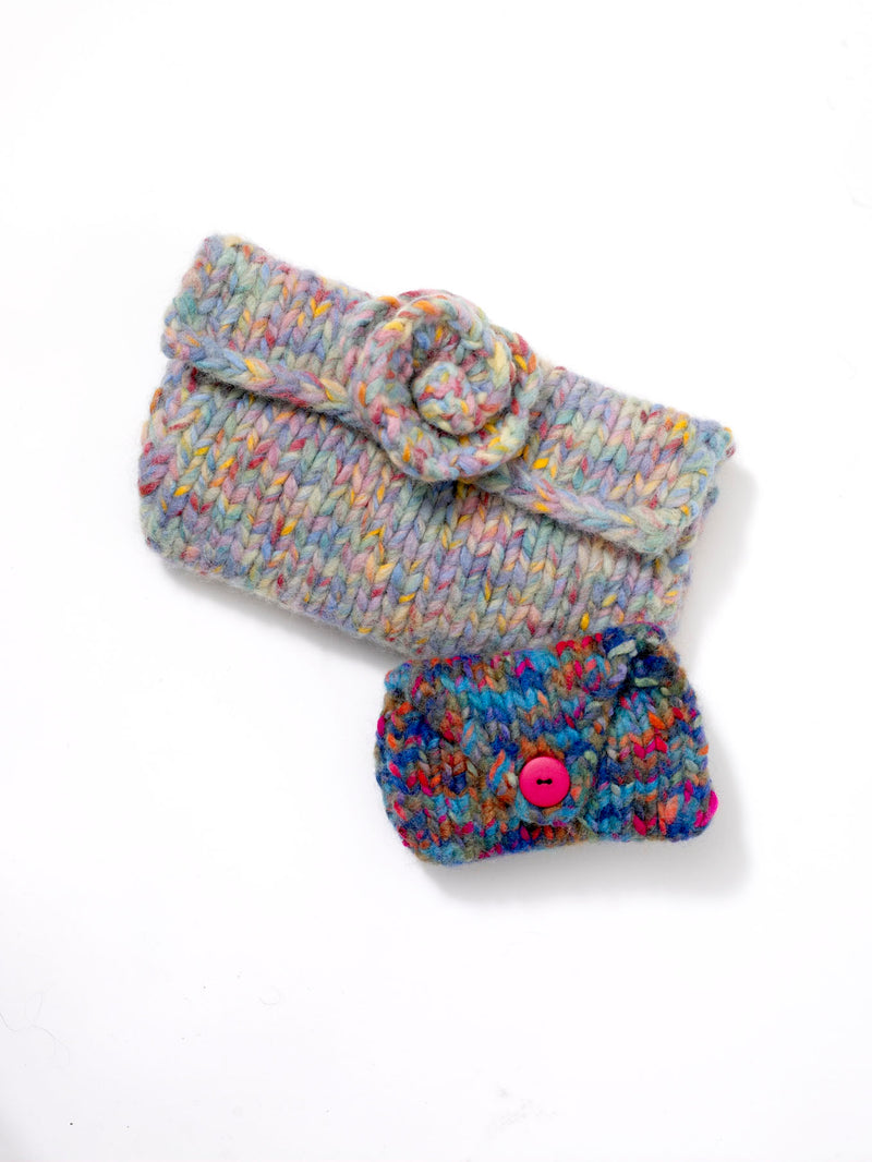 Jeans Felted Coin Purse Pattern (Knit)