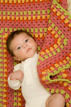 Bright Baby Blanket Pattern (Crochet)