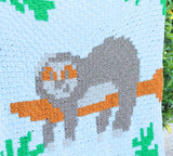 Crochet Kit - C2C Sloth Blanket image 3 thumbnail