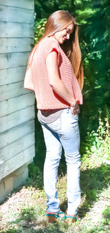 Crochet Kit - Coral Raglan Cardigan image 3 thumbnail