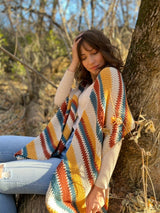 Crochet Kit - Indigo Sun Wrap image 3 thumbnail