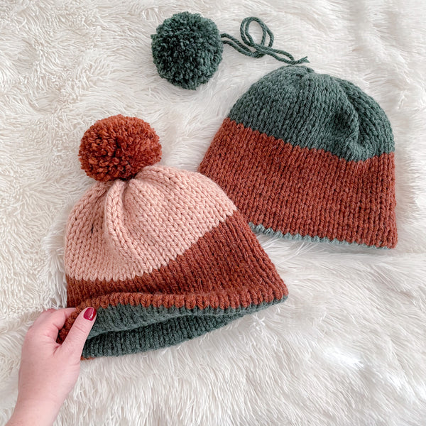 Knit Kit - Double Dipped Beanie – Lion Brand Yarn