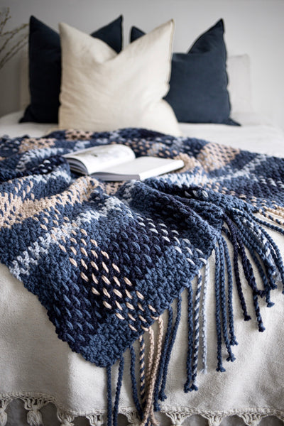 Crochet Kit - Wildwood Plaid Blanket