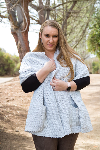Crochet Kit - Pocket Shawl with Detachable Hoodie – Lion Brand Yarn