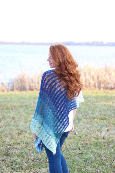 Linen Knit Poncho'リネンニットポンチョ Classic Cashmere Poncho – Clinton Hill Cashmere Company