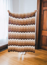 Crochet Kit - Mocha Ripple Afghan image 3 thumbnail