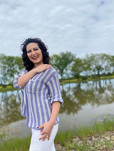 Knit Kit - Boater Striped Cardigan image 3 thumbnail