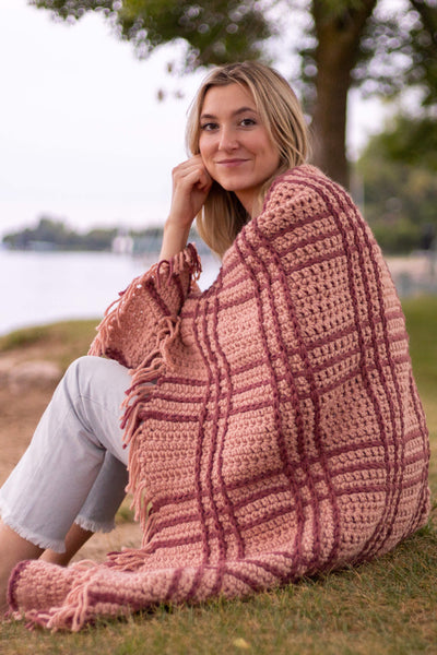 Crochet Kit - Heritage Plaid Blanket