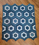Crochet Kit - Sea Glass Hexagon Afghan image 3 thumbnail