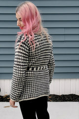 Crochet Kit - Houndstooth Comfy Cardigan image 3 thumbnail