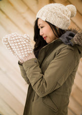 Crochet Kit - Bulky Crochet Thrummed Mittens image 3 thumbnail