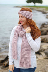Knit Kit - Faux Cable Knit Headband & Scarf image 3 thumbnail