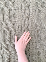 Knit Kit - The Beck Cable Throw image 3 thumbnail