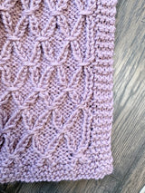 Knit Kit - The Smocked Spring Throw image 3 thumbnail