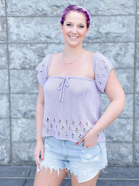 Knit Kit - Daisy Summer Blouse – Lion Brand Yarn