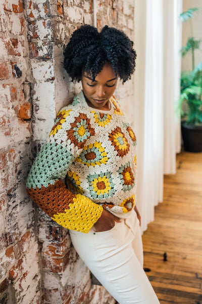 Crochet Kit - Joan Granny Sweater – Lion Brand Yarn