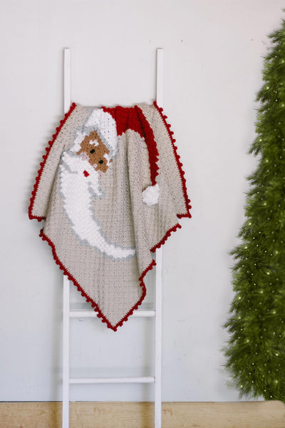 レア美品　NATALDESIGN×CALMASTORE POCKET SHADE Crochet Kit - Jolly Old St. Nick Blanket – Lion Brand Yarn