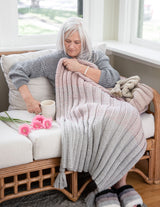 Knit Kit - The Ribbed Throw image 3 thumbnail