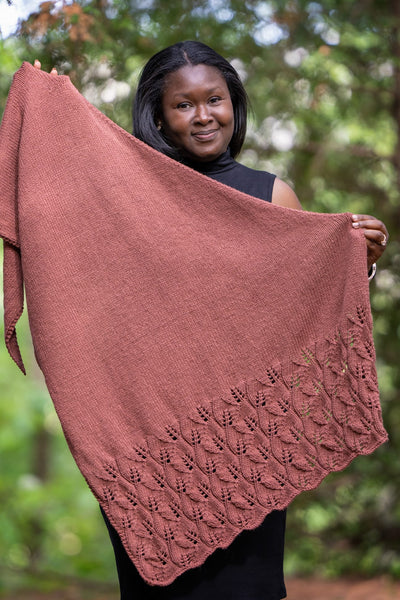 Knit Kit Leafey Shawl – Lion Brand Yarn