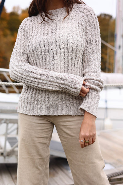 Knit Kit - Cornwall Cabled Raglan – Lion Brand Yarn