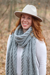 Knit Kit - Lattice Blanket Scarf image 3 thumbnail