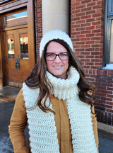 Crochet Kit - Knit-Look Garter Stitch Hat & Scarf image 3 thumbnail