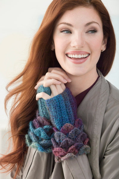 極美品✨ グッチ　現行　ニットベスト　ジレ　リボン　刺繍　インターロッキング　M Crocodile Stitch Wrist Warmers (Crochet) – Lion Brand Yarn