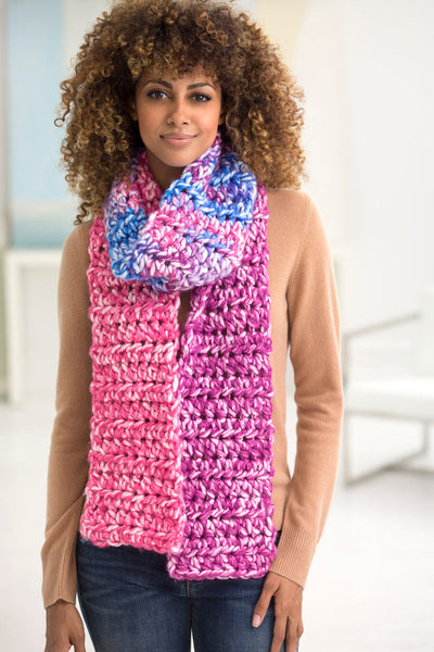 One Stitch Squishy Scarf (Crochet) – Lion Brand Yarn