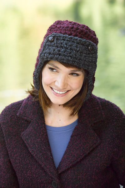 Aviator Earflap Cap Pattern (Crochet) - Version 3 – Lion Brand Yarn