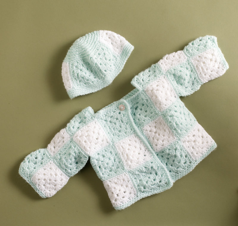 Brand New Baby Sweater and Hat Pattern (Crochet)