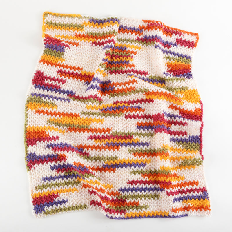 Bright Crochet Baby Throw Pattern