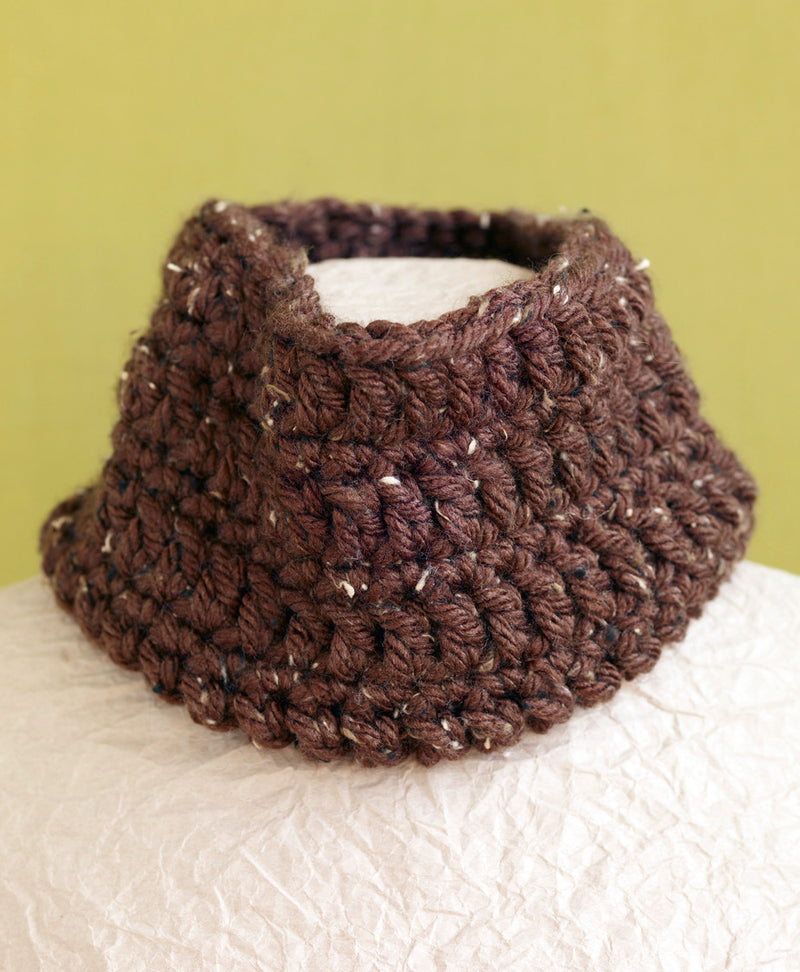 Cocoa Tweed Cowl Pattern (Crochet)