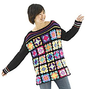 Crochet Granny Square Pullover
