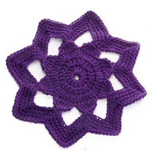 Crochet Motif I:  Octagon Star (Crochet)