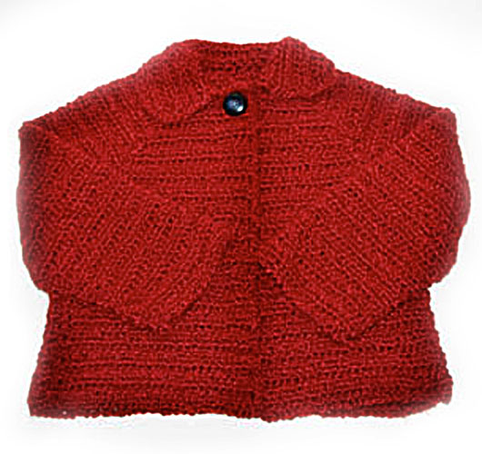 Crocheted Matinee Jacket Pattern (Crochet) Lion Brand Yarn