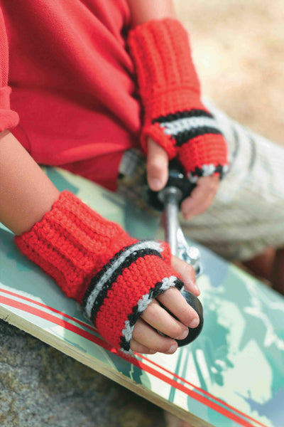 Fingerless Gloves Pattern (Crochet) – Lion Brand Yarn