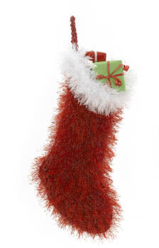 Furry Santa Stocking Pattern (Crochet)